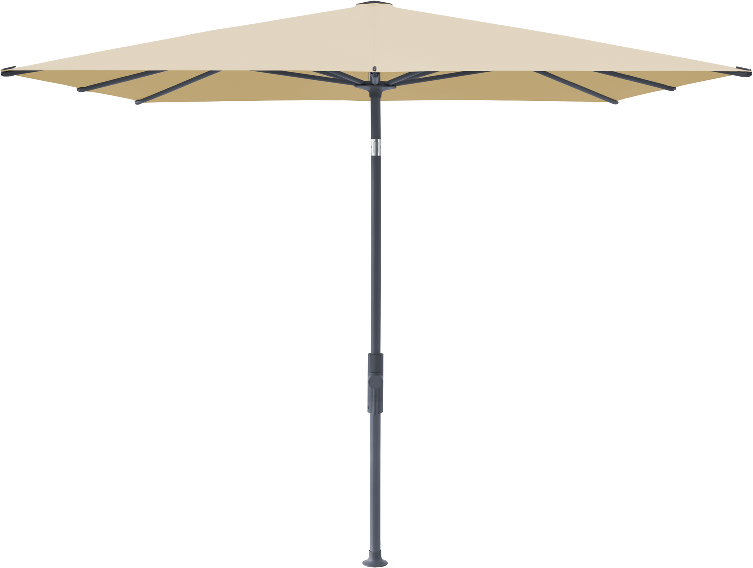 Glatz VITA Torna - Sonnenschirm - Gestell Aluminium, seidengrau oder anthrazit pulverbeschichtet, 240 x 240,210 x 150 & 250 x 200 cm