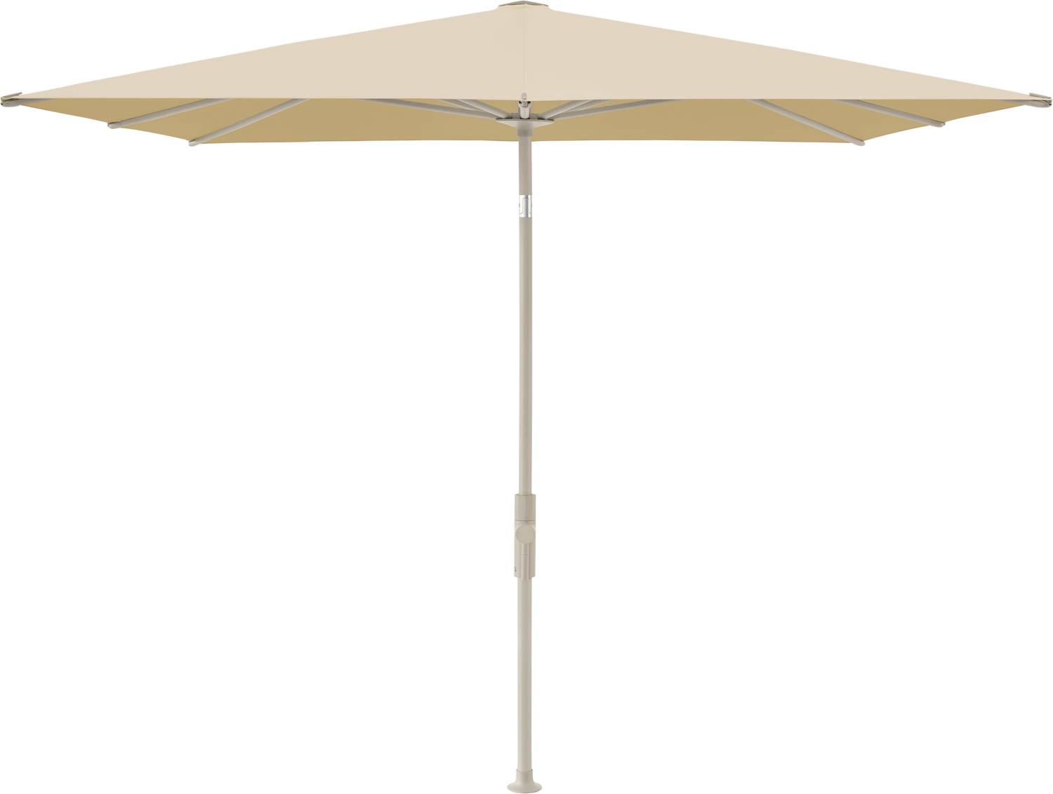 Glatz VITA Torna - Sonnenschirm - Gestell Aluminium, seidengrau oder anthrazit pulverbeschichtet, 240 x 240,210 x 150 & 250 x 200 cm