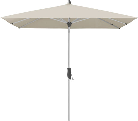 Glatz ALU-TWIST Sonnenschirm, Gestell Aluminium natureloxiert - quadratisch