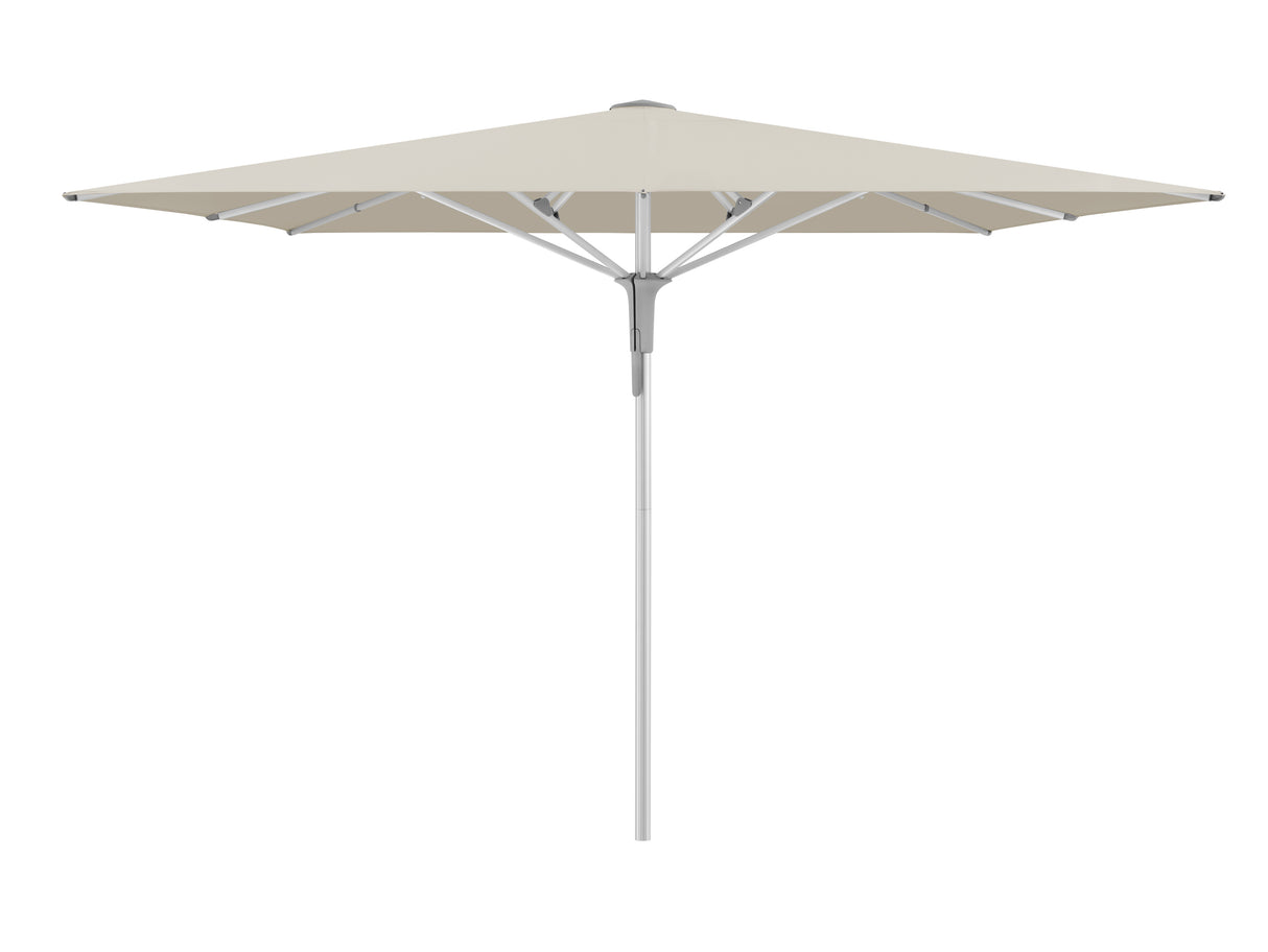 Glatz Gastronomieschirm - FORTERO Pro, Gestell Aluminium natureloxiert, 300 x 200 - 350 x 250 cm,  rechteckig