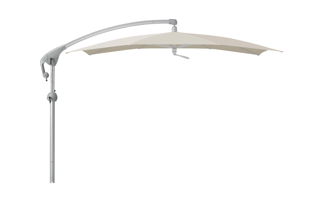 Glatz PENDALEX P+ Sonnenschirm, Gestell Aluminium natureloxiert - rechteckig