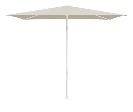 Glatz TWIST Sonnenschirm matt weiß pulverbeschichtet - rechteckig