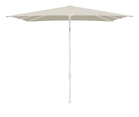 Glatz SMART Sonnenschirm matt weiß pulverbeschichtet - quadratisch