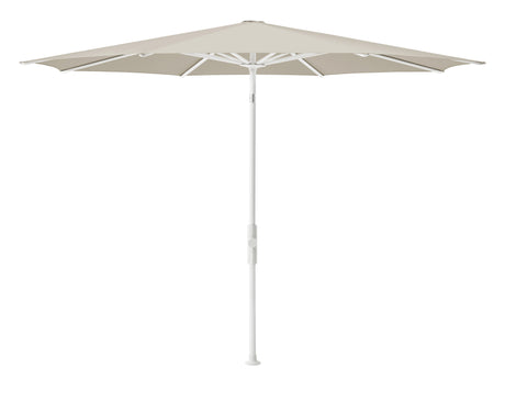 Glatz TWIST Sonnenschirm, matt weiss pulverbeschichtet - rund