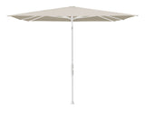 Glatz TWIST Sonnenschirm matt weiß pulverbeschichtet - quadratisch