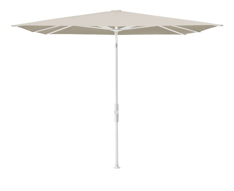 Glatz TWIST Sonnenschirm matt weiß pulverbeschichtet - quadratisch