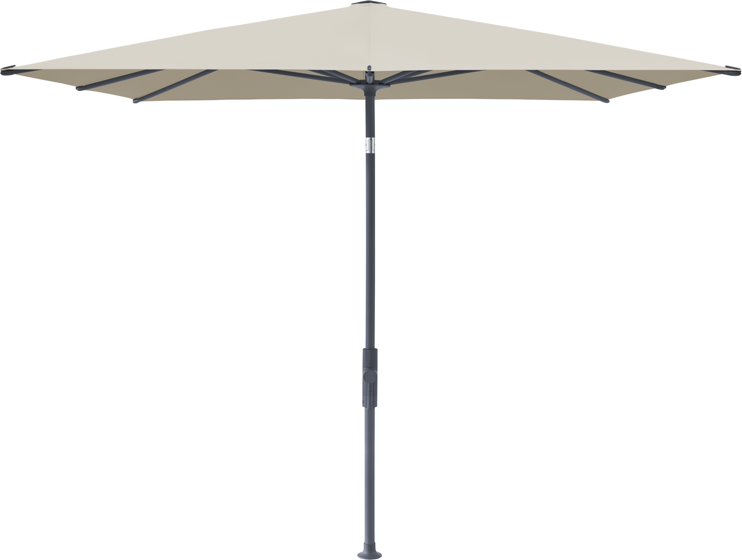 Glatz VITA Torna - Sonnenschirm - Gestell Aluminium, seidengrau oder anthrazit pulverbeschichtet, 240 x 240,210 x 150 & 250 x 200 cm