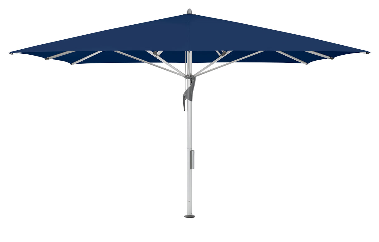 Glatz Gastronomieschirm - FORTELLO LED, Gestell Aluminium natureloxiert, 300 x 300 cm - 400 x 400 cm,  quadratisch