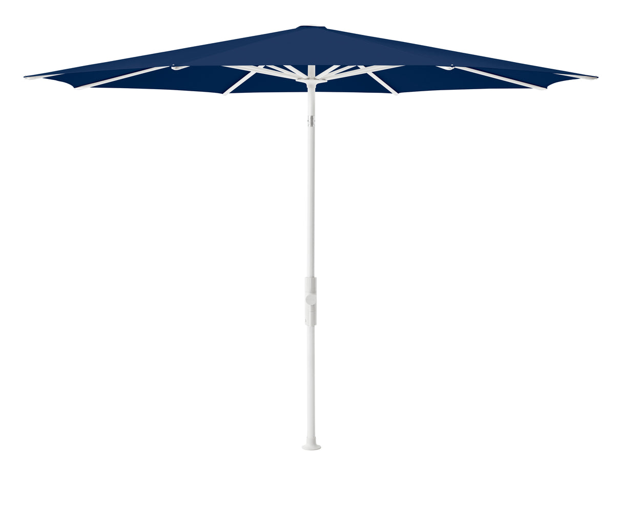 Glatz TWIST Sonnenschirm, matt weiss pulverbeschichtet - rund