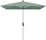 Glatz ALU-TWIST Sonnenschirm, Gestell Aluminium natureloxiert - quadratisch