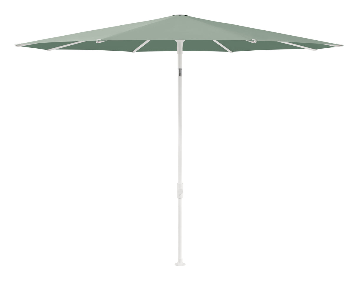 Glatz SMART Sonnenschirm matt weiss pulverbeschichtet - rund