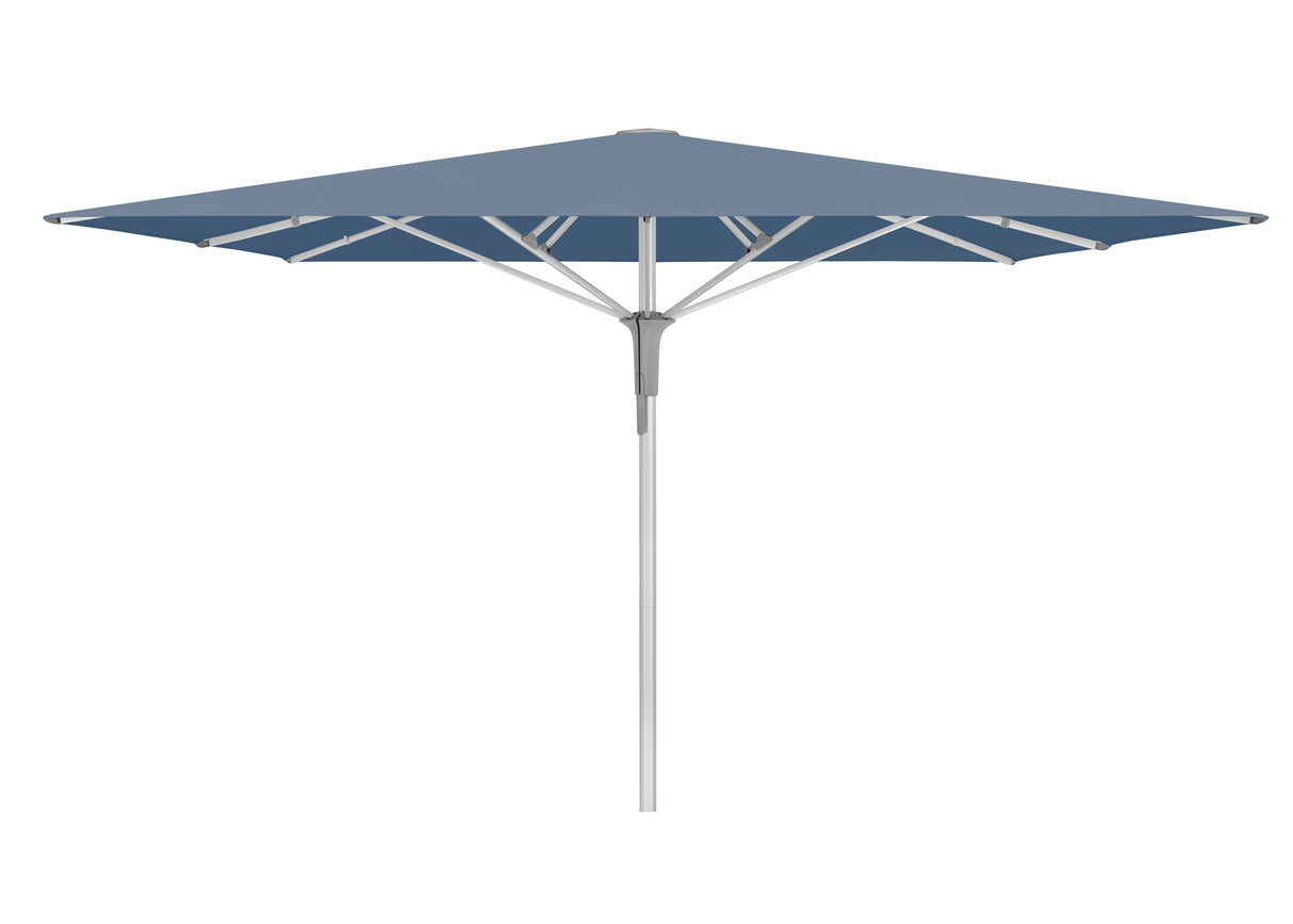 Glatz Gastronomieschirm - FORTELLO Pro, Gestell Aluminium natureloxiert, 350 x 350 cm / 400 x 400 cm / 400 x 300 cm,