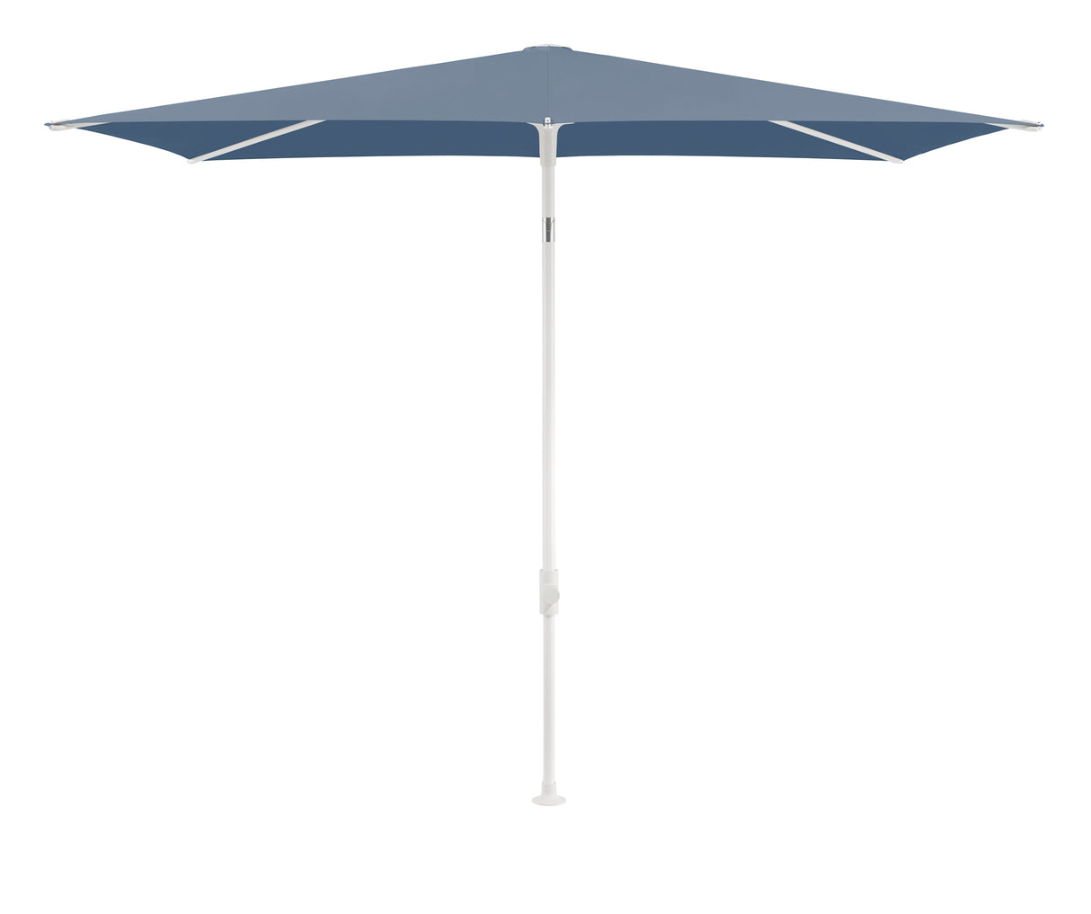 Glatz TWIST Sonnenschirm matt weiß pulverbeschichtet - rechteckig