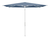 Glatz TWIST Sonnenschirm matt weiß pulverbeschichtet - quadratisch