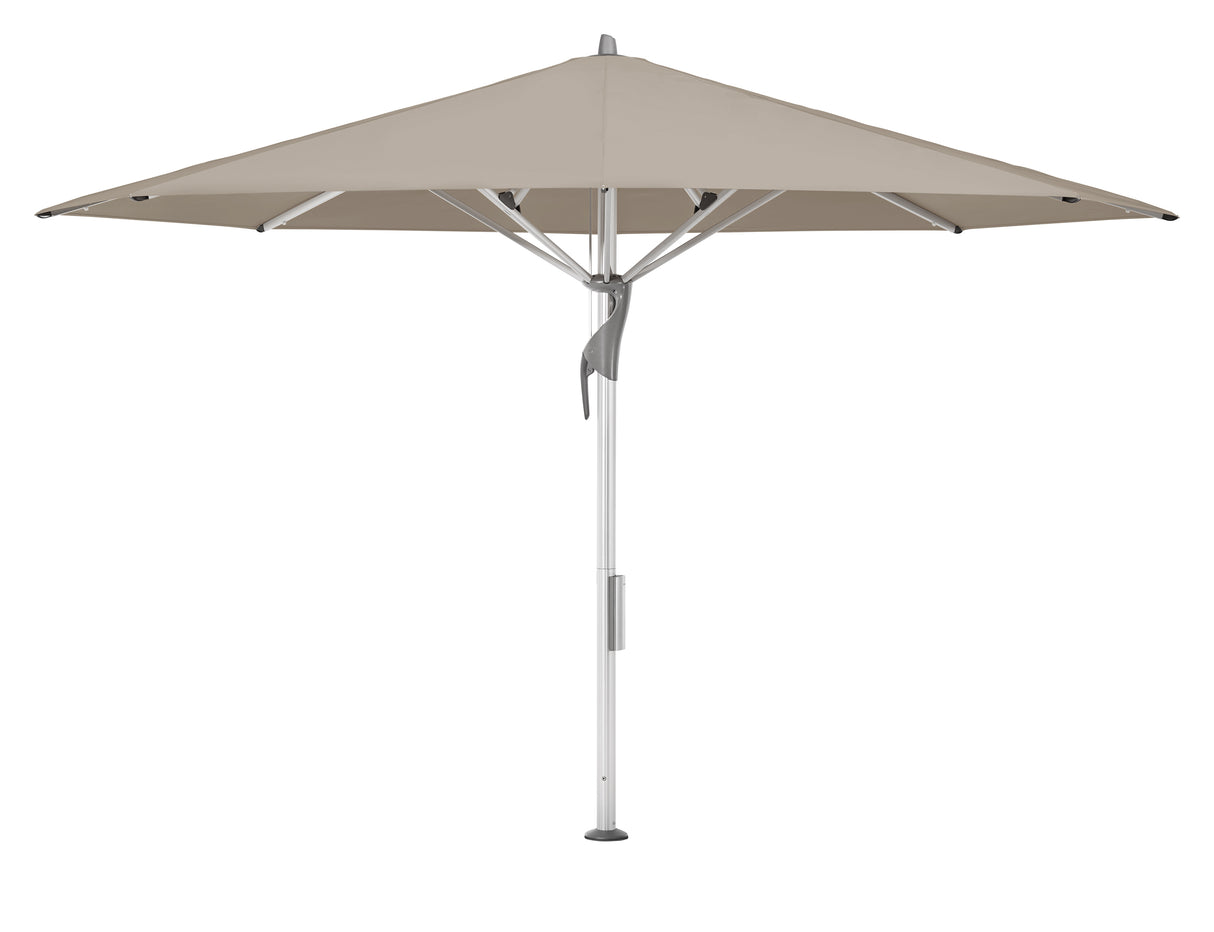 Glatz Gastronomieschirm - FORTELLO LED, Gestell Aluminium natureloxiert, Ø 400 cm , rund