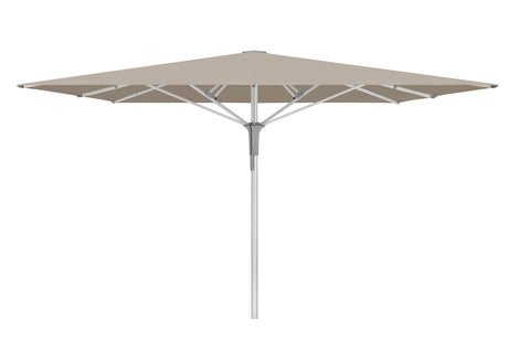 Glatz Gastronomieschirm - FORTELLO Pro, Gestell Aluminium natureloxiert, 350 x 350 cm / 400 x 400 cm / 400 x 300 cm,