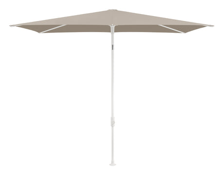 Glatz TWIST Sonnenschirm matt weiß pulverbeschichtet - rechteckig