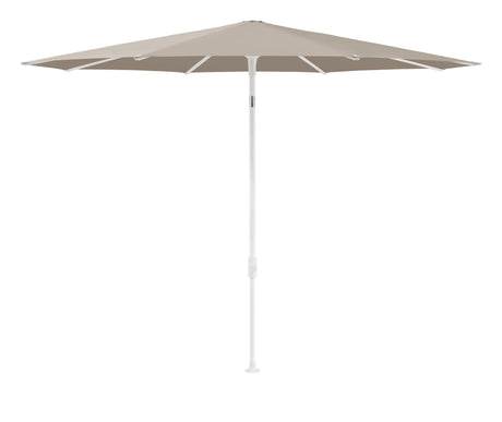 Glatz SMART Sonnenschirm matt weiss pulverbeschichtet - rund