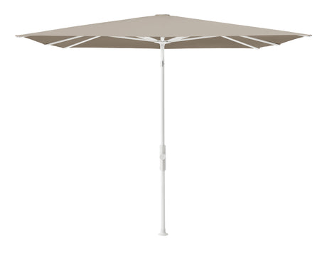 Glatz TWIST Sonnenschirm matt weiß pulverbeschichtet - quadratisch