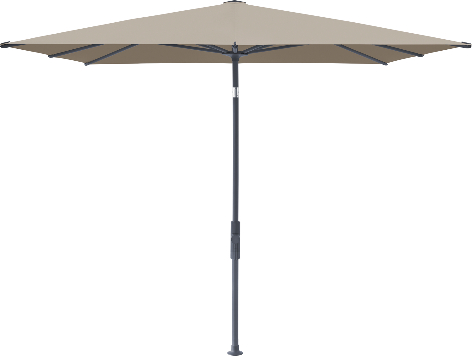 Glatz VITA Torna - Sonnenschirm - Gestell Aluminium, seidengrau oder anthrazit pulverbeschichtet, 240 x 240,210 x 150 & 250 x 200 cm