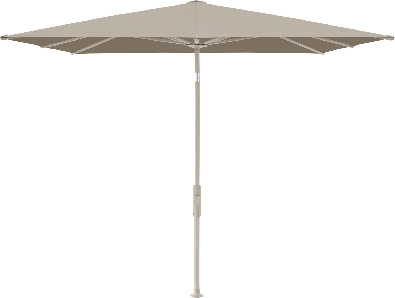Glatz VITA Torna - Sonnenschirm - Gestell Aluminium, seidengrau oder anthrazit pulverbeschichtet, 240 x 240,210 x 150 & 250 x 200 cm