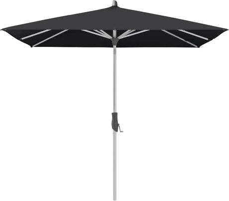 Glatz ALU-TWIST Sonnenschirm, Gestell Aluminium natureloxiert - quadratisch