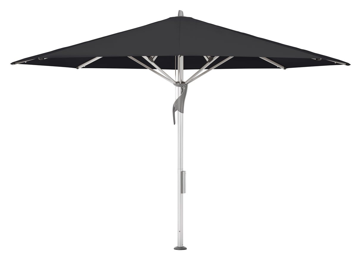 Glatz Gastronomieschirm - FORTELLO LED, Gestell Aluminium natureloxiert, Ø 400 cm , rund