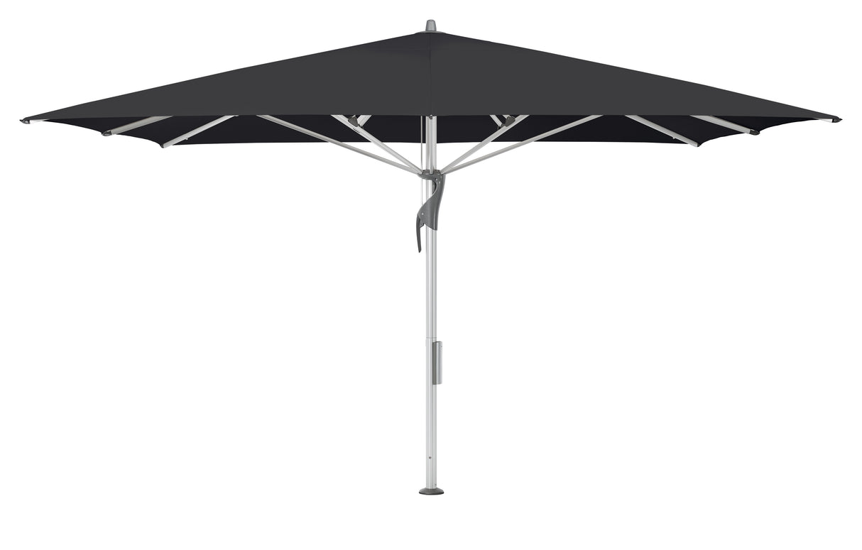 Glatz Gastronomieschirm - FORTELLO LED, Gestell Aluminium natureloxiert, 300 x 300 cm - 400 x 400 cm,  quadratisch