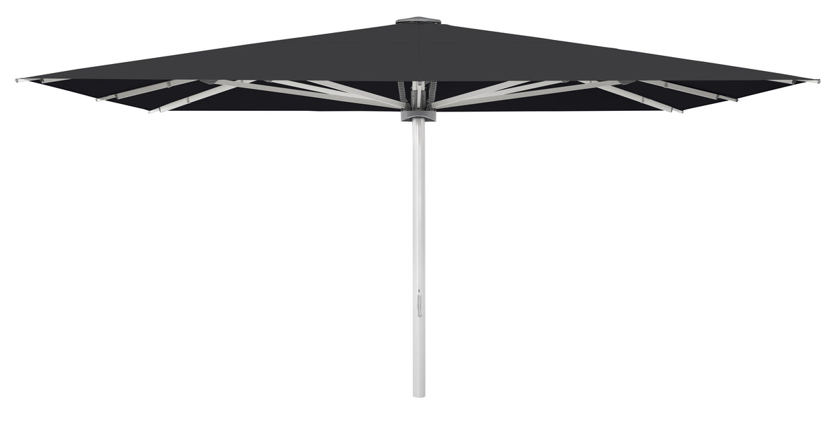 Glatz Großschirm - PALAZZO Style/E, Gestell Aluminium natureloxiert, mit Motor - quadratisch