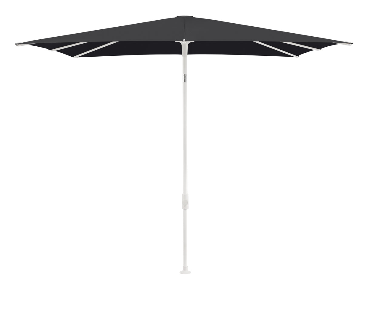 Glatz SMART Sonnenschirm matt weiß pulverbeschichtet - quadratisch