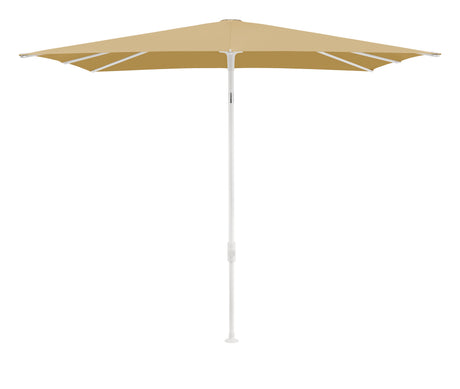 Glatz SMART Sonnenschirm matt weiß pulverbeschichtet - quadratisch