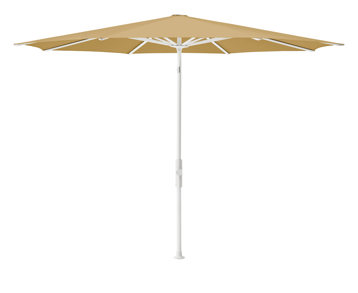 Glatz TWIST Sonnenschirm, matt weiss pulverbeschichtet - rund