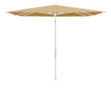 Glatz TWIST Sonnenschirm matt weiß pulverbeschichtet - quadratisch