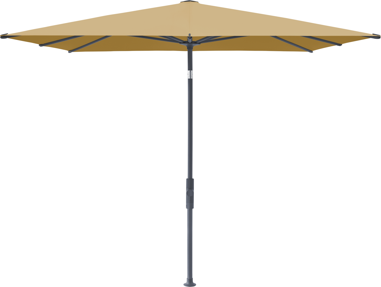 Glatz VITA Torna - Sonnenschirm - Gestell Aluminium, seidengrau oder anthrazit pulverbeschichtet, 240 x 240,210 x 150 & 250 x 200 cm