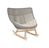 DEDON MBRACE Schaukelstuhl Teak Gestell - Geflecht Pepper