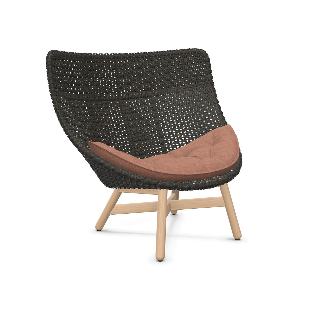 DEDON MBRACE Hochlehner Teak Gestell - Geflecht Arabica