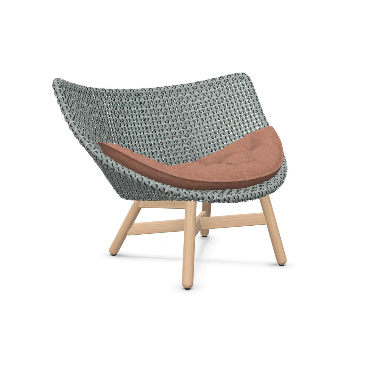 DEDON MBRACE Lounge Sessel Teak Gestell - Geflecht Baltic
