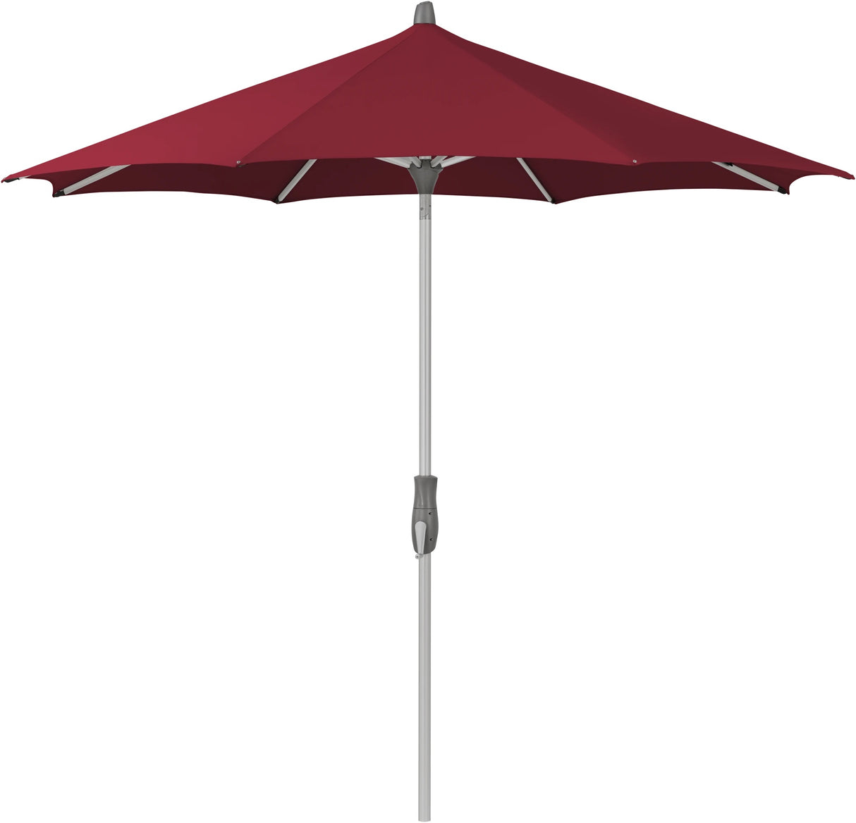 Glatz ALU-TWIST Sonnenschirm, Gestell Aluminium natureloxiert, rund