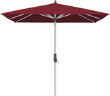 Glatz ALU-TWIST Sonnenschirm, Gestell Aluminium natureloxiert - quadratisch