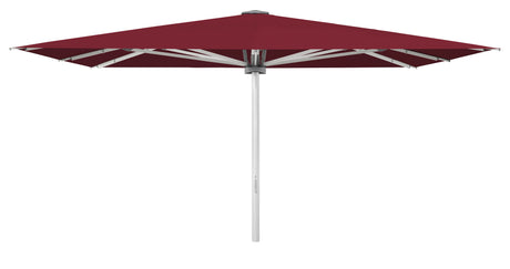 Glatz Großschirm - PALAZZO Noblesse/E, Gestell Aluminium natureloxiert, mit Kurbel - quadratisch