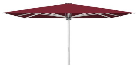 Glatz Großschirm - PALAZZO Style/E, Gestell Aluminium natureloxiert, mit Kurbel - quadratisch