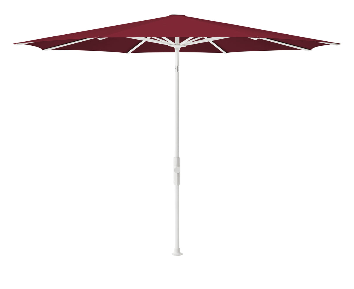 Glatz TWIST Sonnenschirm, matt weiss pulverbeschichtet - rund