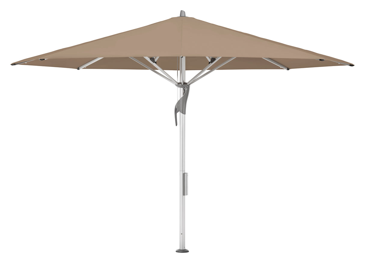 Glatz Gastronomieschirm - FORTELLO LED, Gestell Aluminium natureloxiert, Ø 400 cm , rund