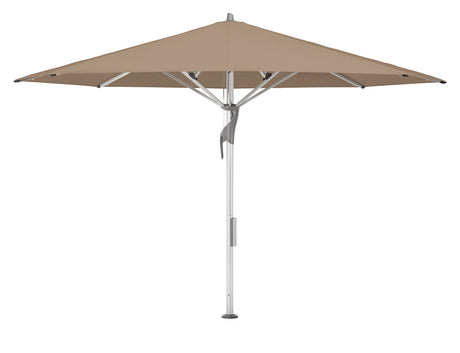 Glatz Gastronomieschirm - FORTELLO LED, Gestell Aluminium natureloxiert, Ø 400 cm , rund