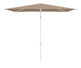 Glatz TWIST Sonnenschirm matt weiß pulverbeschichtet - rechteckig