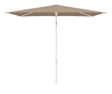 Glatz TWIST Sonnenschirm matt weiß pulverbeschichtet - rechteckig