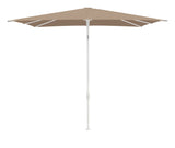 Glatz SMART Sonnenschirm matt weiß pulverbeschichtet - quadratisch