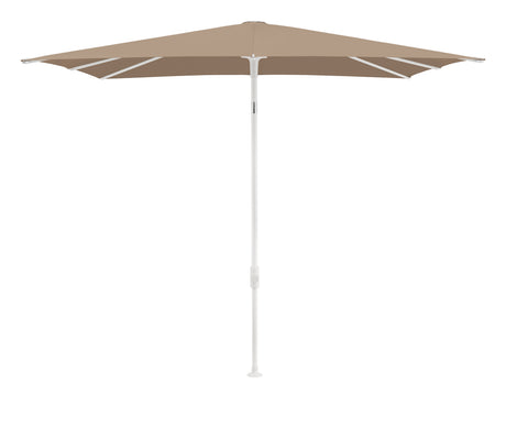 Glatz SMART Sonnenschirm matt weiß pulverbeschichtet - quadratisch