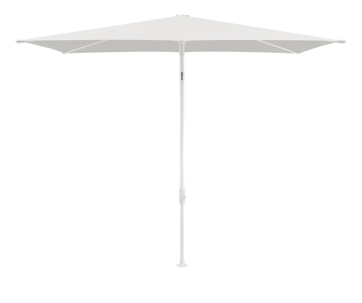 Glatz TWIST Sonnenschirm matt weiß pulverbeschichtet - rechteckig