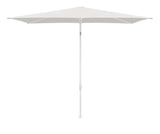 Glatz TWIST Sonnenschirm matt weiß pulverbeschichtet - rechteckig